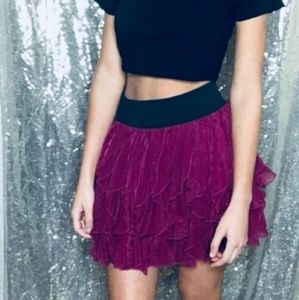 Pink Ruffle Skirt